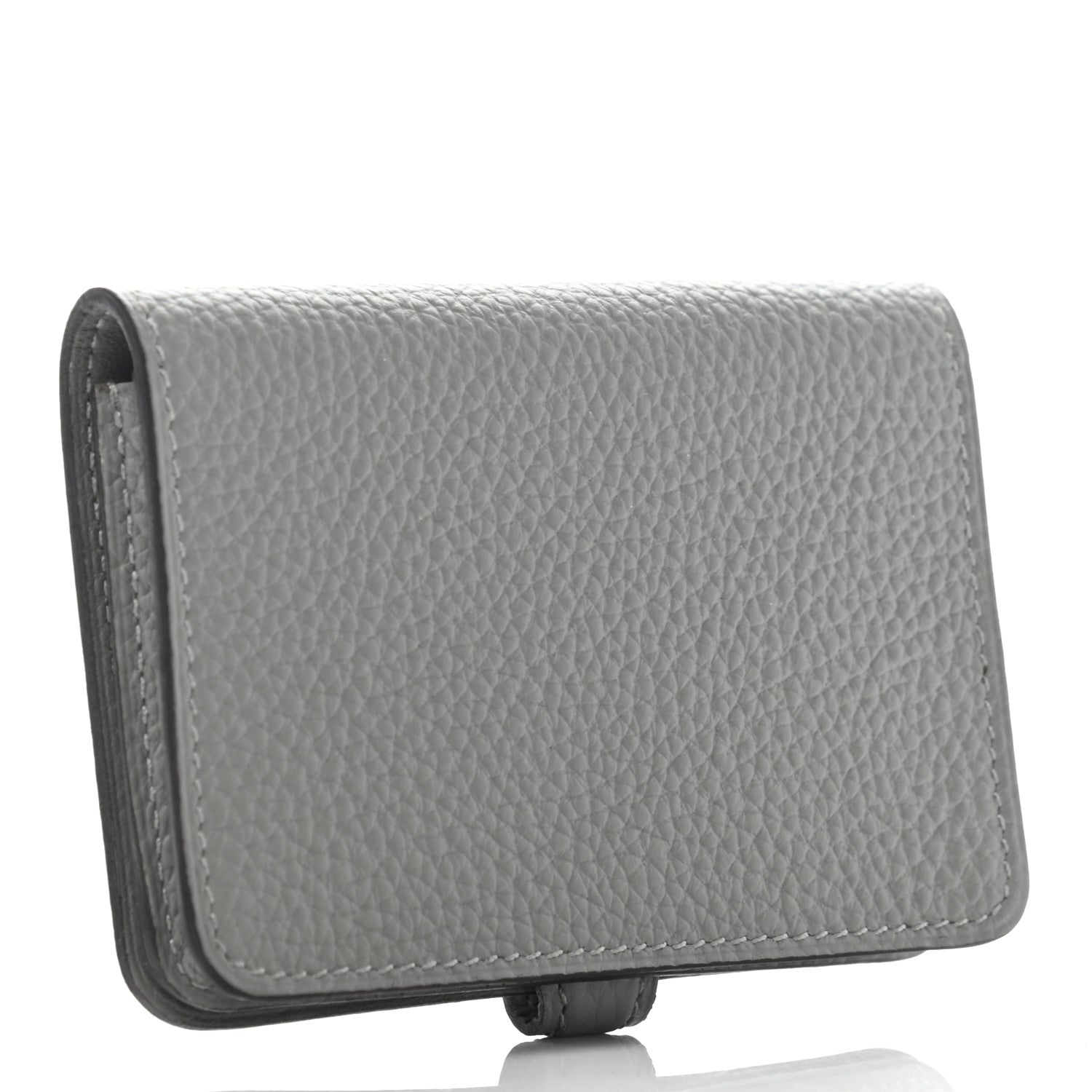 Hermes Togo Dogon Card Case Gris Mouette 3 of 9
