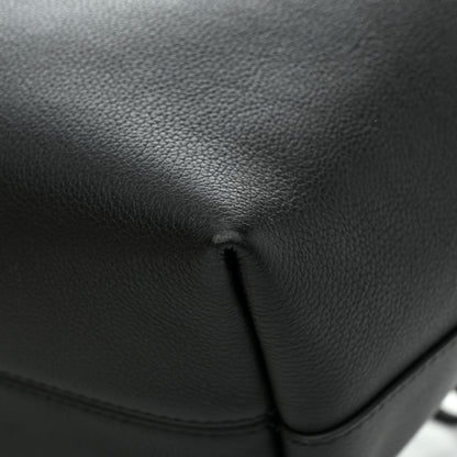 Louis Vuitton Calfskin Lockme Bucket MM Black 10 of 12