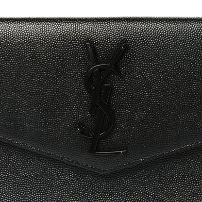 Saint Laurent Grain De Poudre Uptown Pouch Black 8 of 8