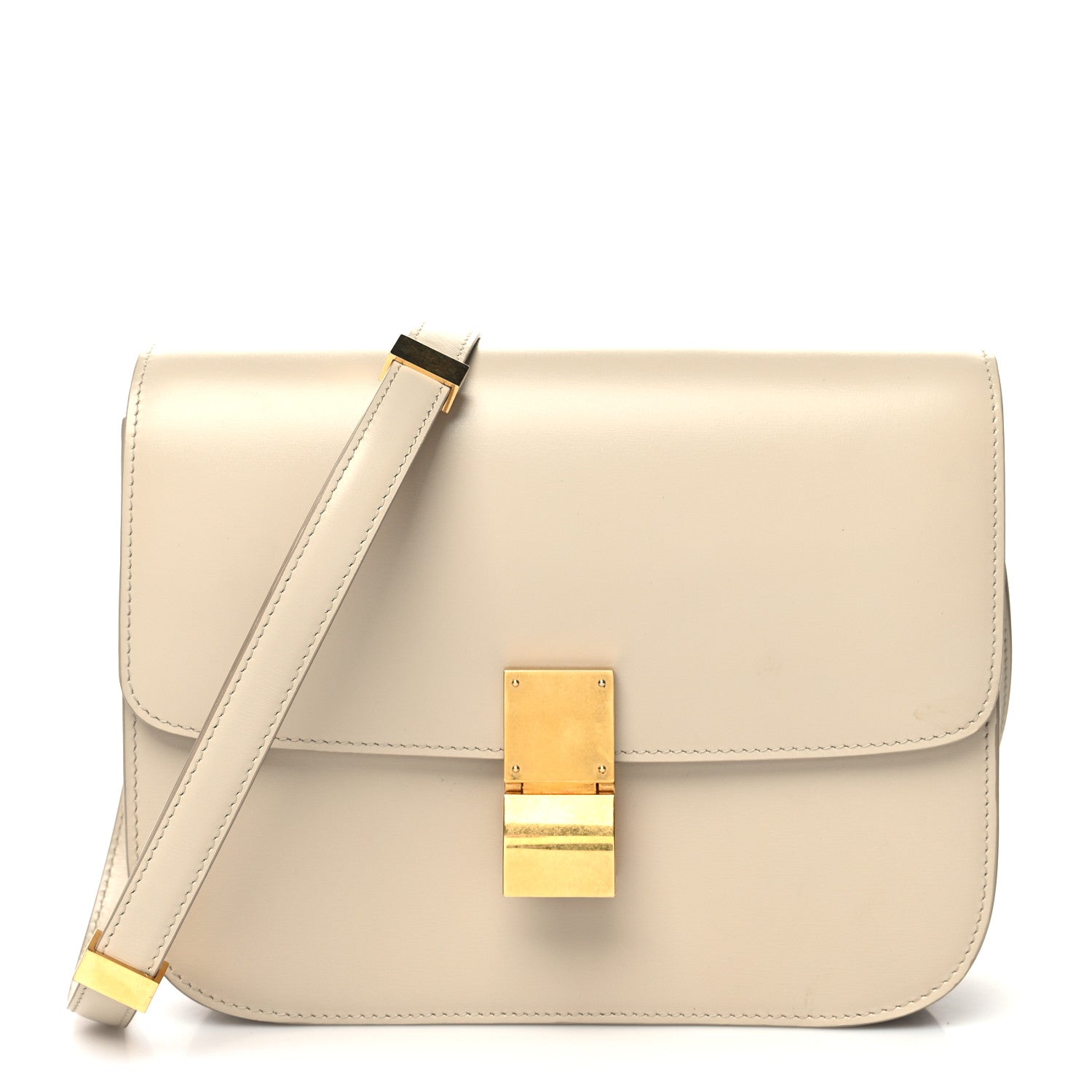 Celine Box Calfskin Medium Classic Box Flap Bag Powder 1 of 13
