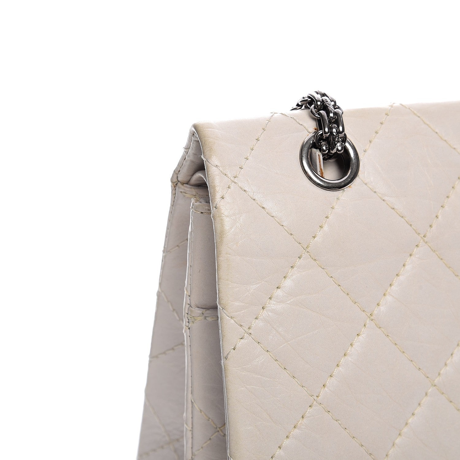 Chanel Aged Calfskin Quilted 2.55 Reissue 227 Flap White 12 of 22