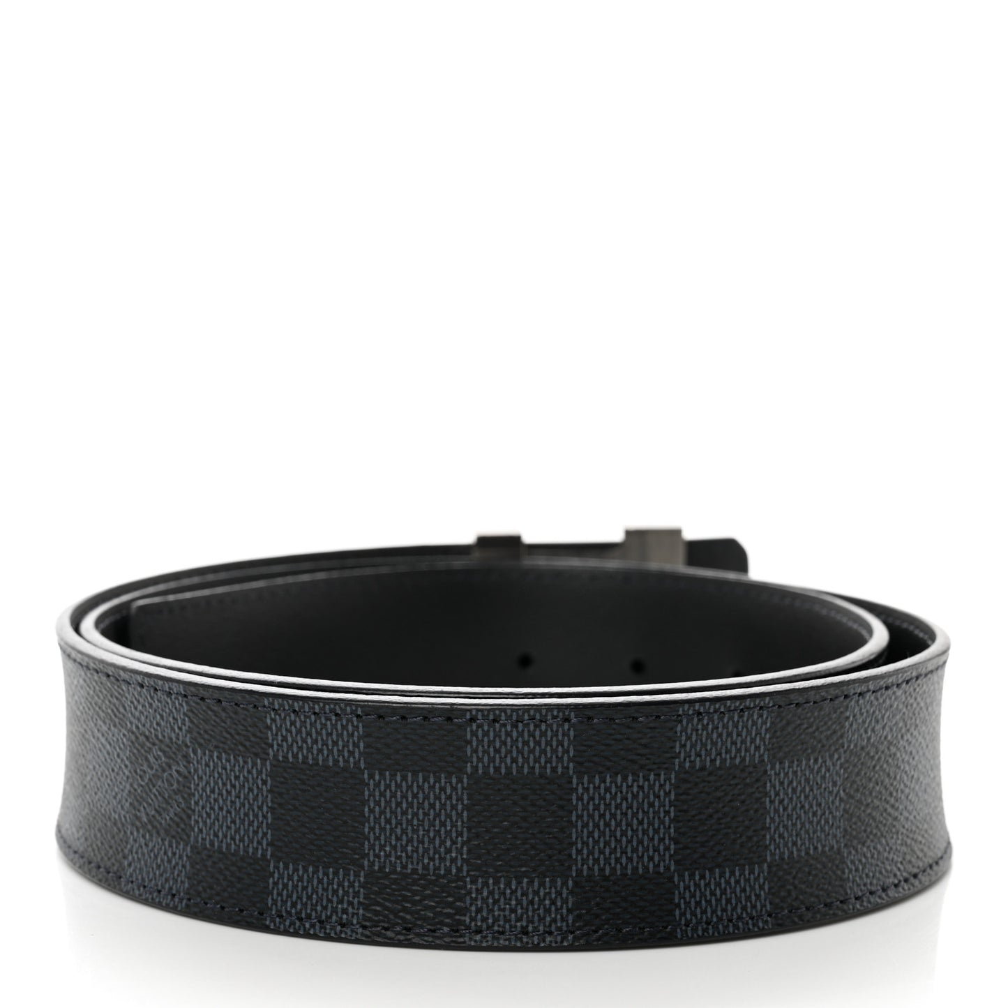 Damier Cobalt Calfskin 40mm LV Initiales Reversible Belt 95 38