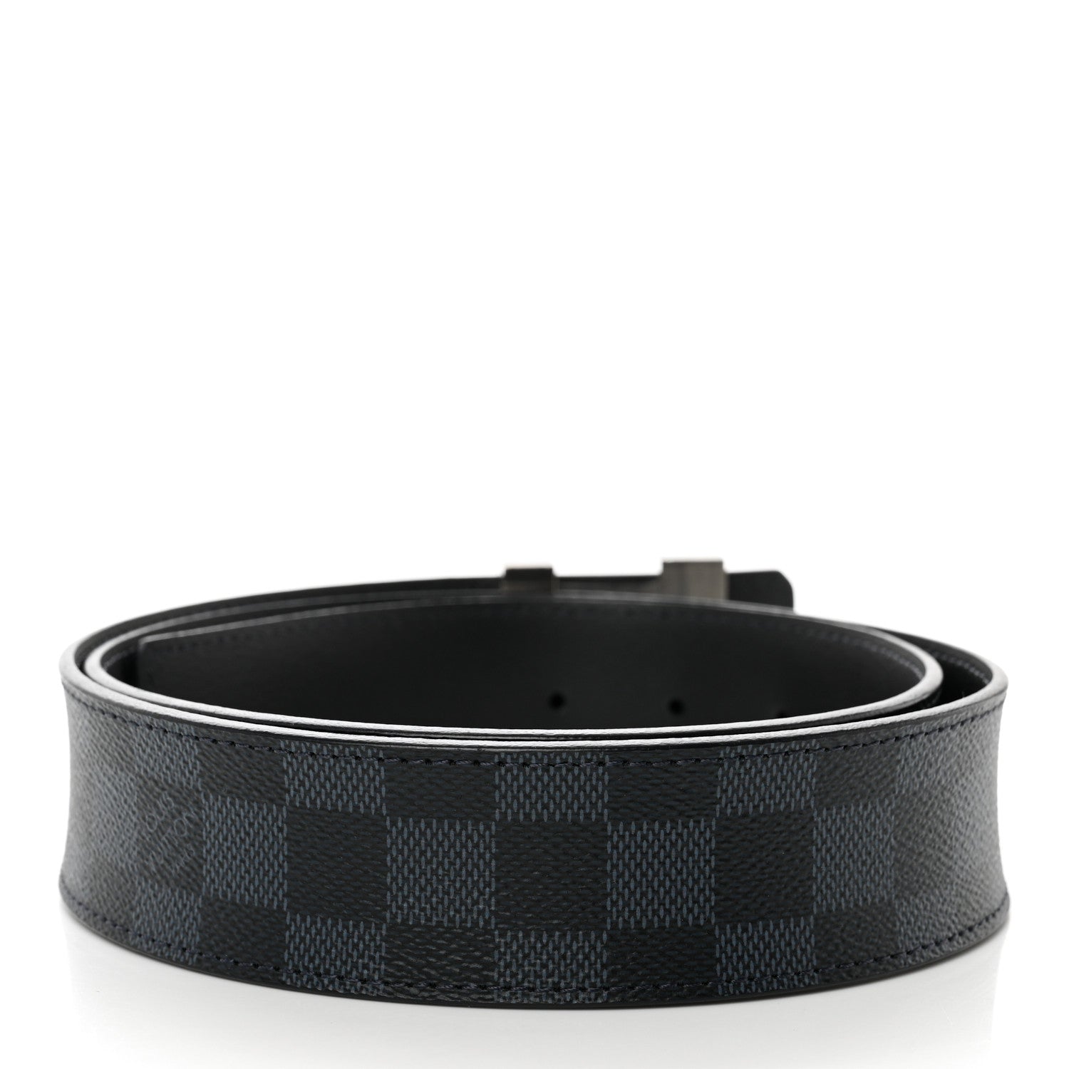 Louis Vuitton Damier Cobalt Calfskin 40mm LV Initiales Reversible Belt 95 38 2 of 7