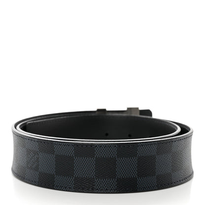 Louis Vuitton Damier Cobalt Calfskin 40mm LV Initiales Reversible Belt 95 38 2 of 7
