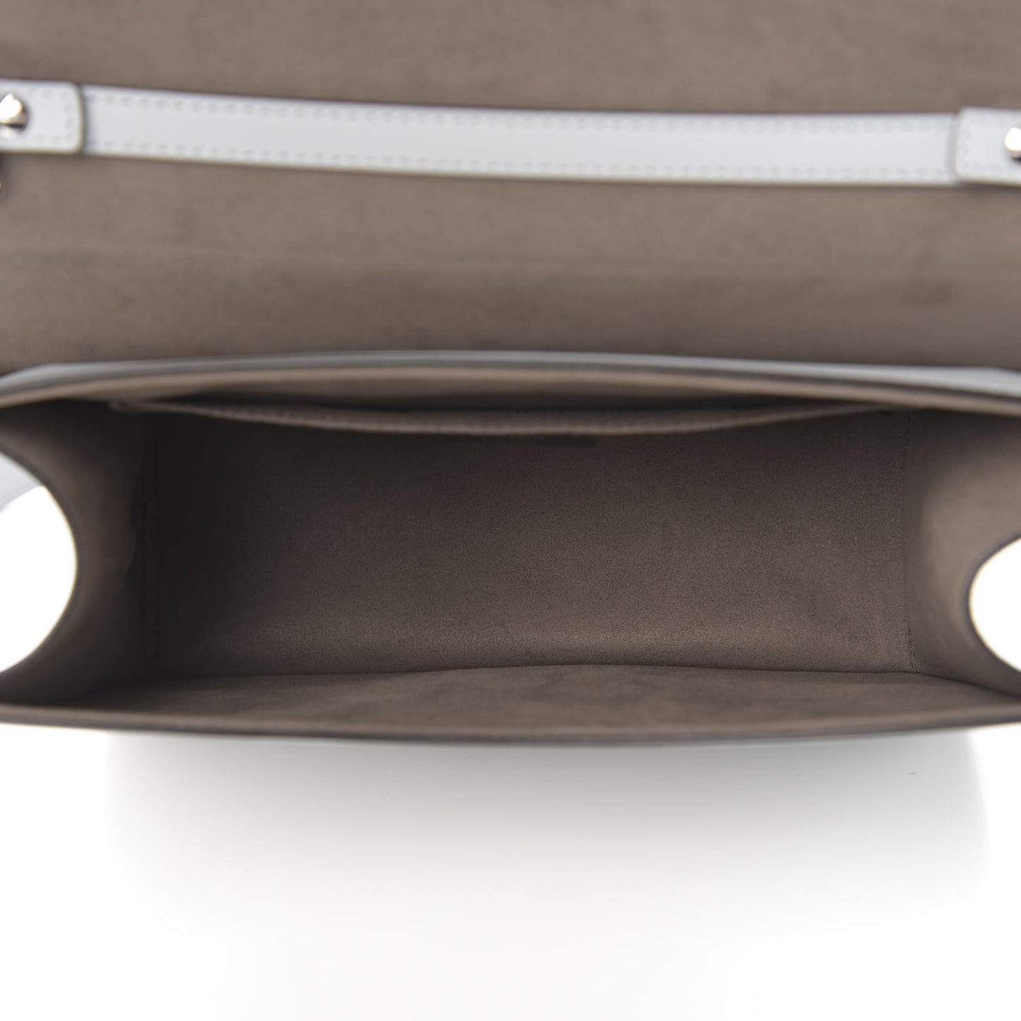 Vitello Century Opaco F is Fendi Kan I Shoulder Bag Grigio Perla