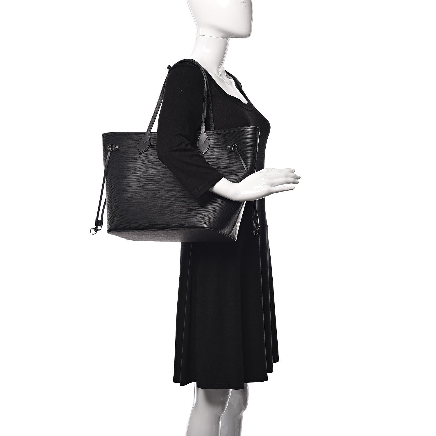 Louis Vuitton Epi Neverfull MM Black 2 of 11