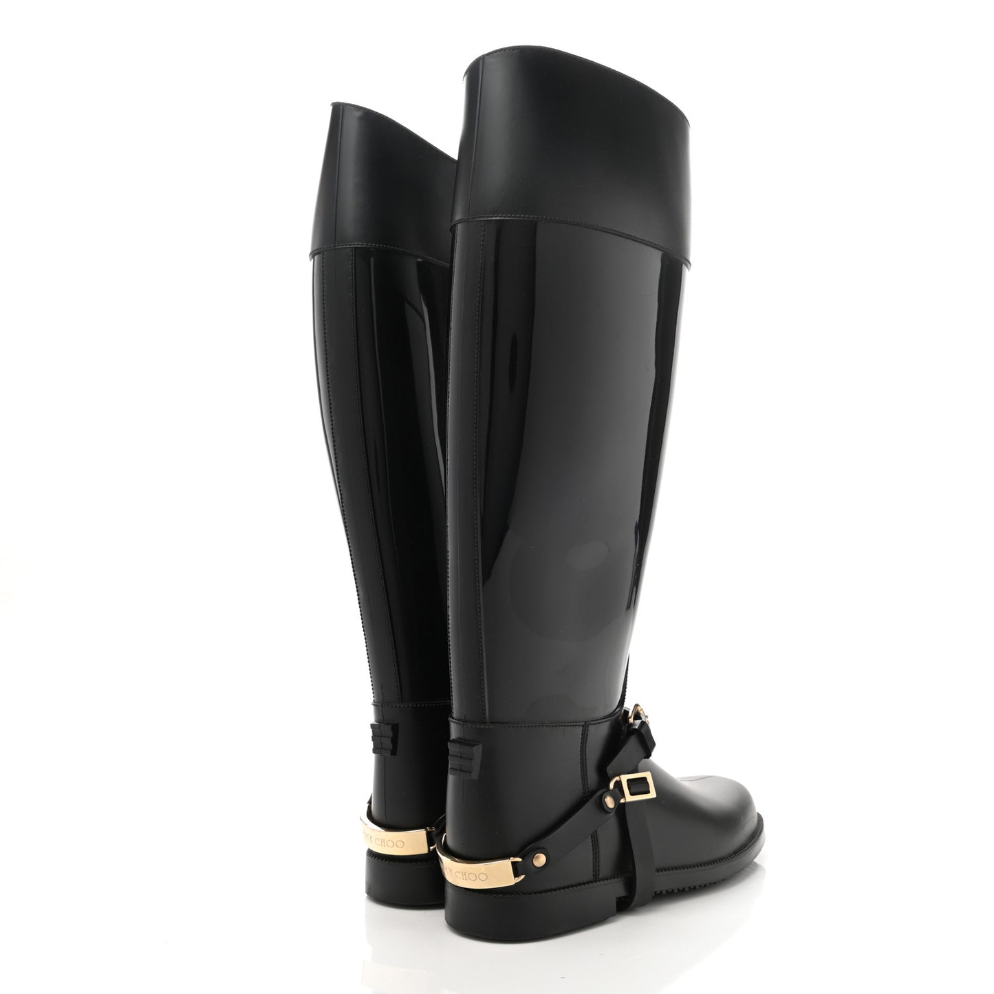 PVC Rubber Cheshire Rain Boots 38 Black