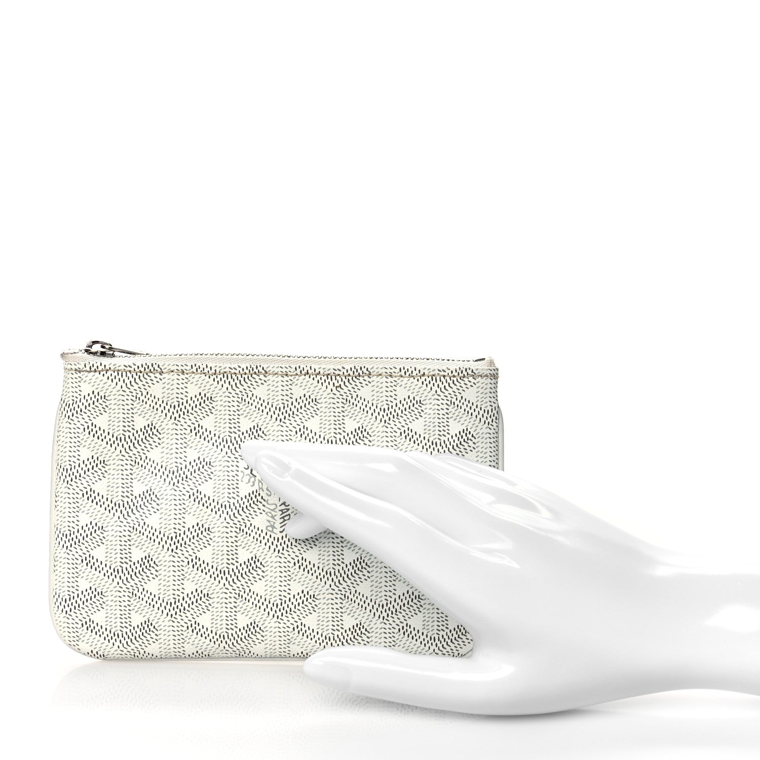 Goyard Goyardine Mini Senat Pochette White 2 of 8