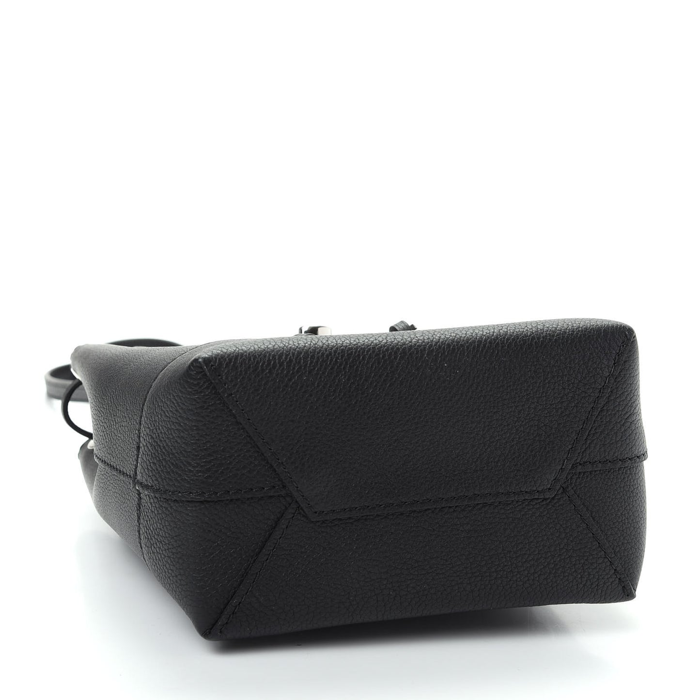 Calfskin Lockme Mini Backpack Black