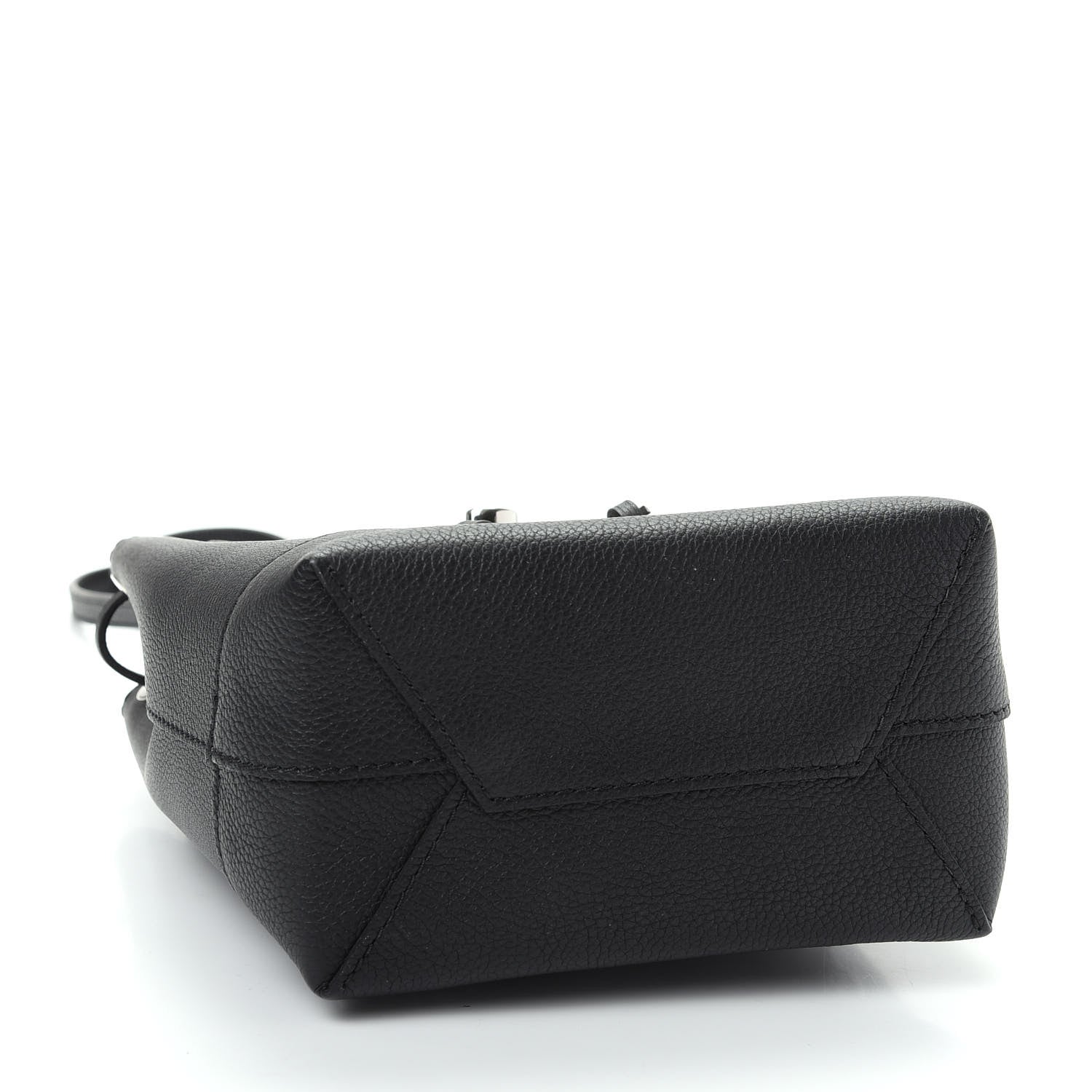Louis Vuitton Calfskin Lockme Mini Backpack Black 3 of 9