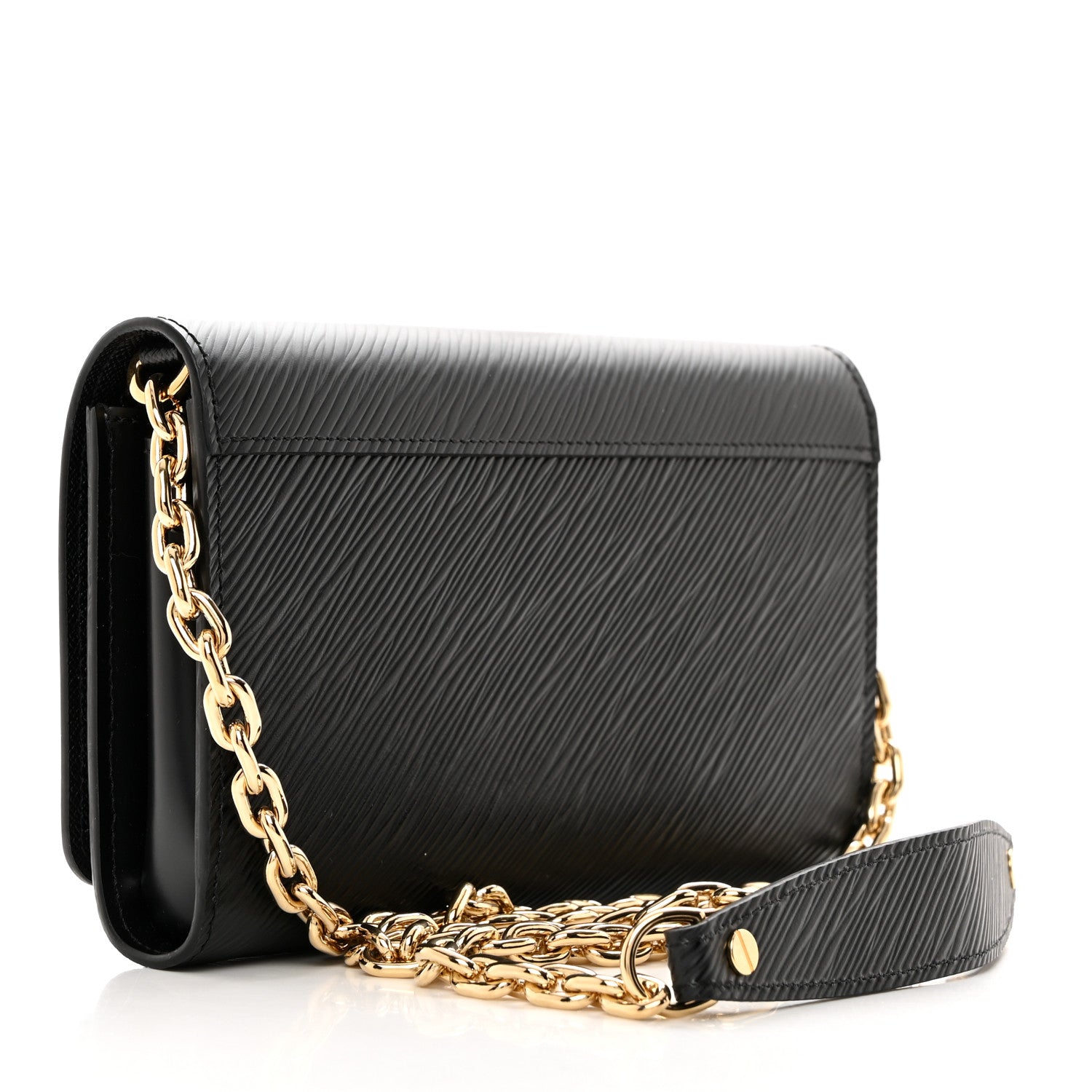 Louis Vuitton Epi Sequin Night Bird Twist Chain Wallet Black 2 of 10