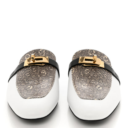 Hermes Lizard Calfskin Oz Mules 37.5 Ombre 2 of 9