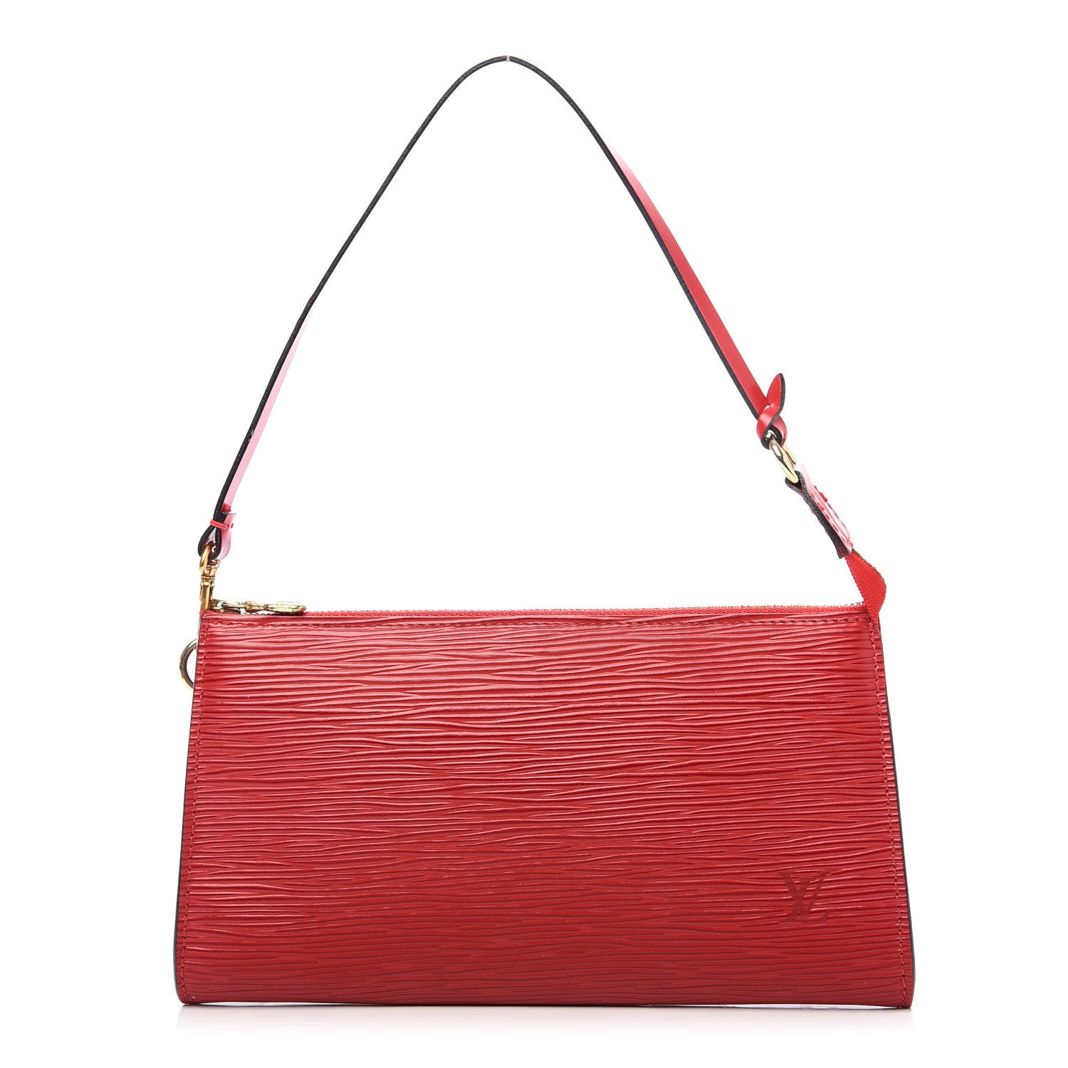 Louis Vuitton Epi Pochette Accessories 24 Castillan Red 1 of 10