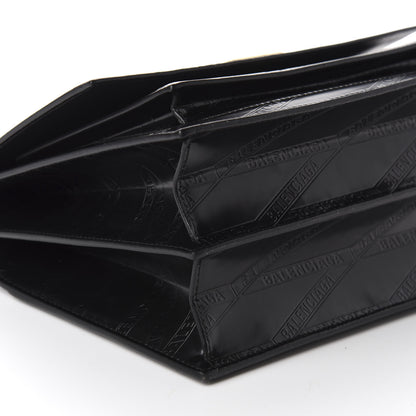 Balenciaga Calfskin Losange Monogram Embossed Medium Sharp Top Handle Bag Black 6 of 10