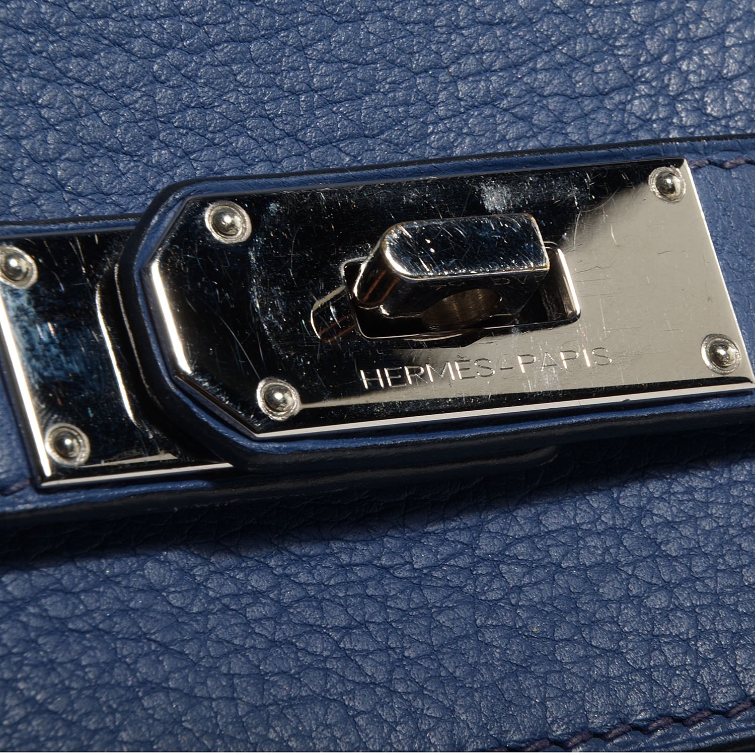 Hermes Taurillon Clemence JPG Birkin 42 Bleu Brighton 21 of 21