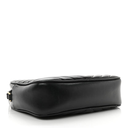 Saint Laurent Calfskin Matelasse Monogram Lou Camera Bag Black 7 of 21