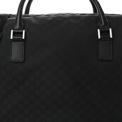 Gucci Nylon Monogram Large Duffle Bag Black 8 of 10