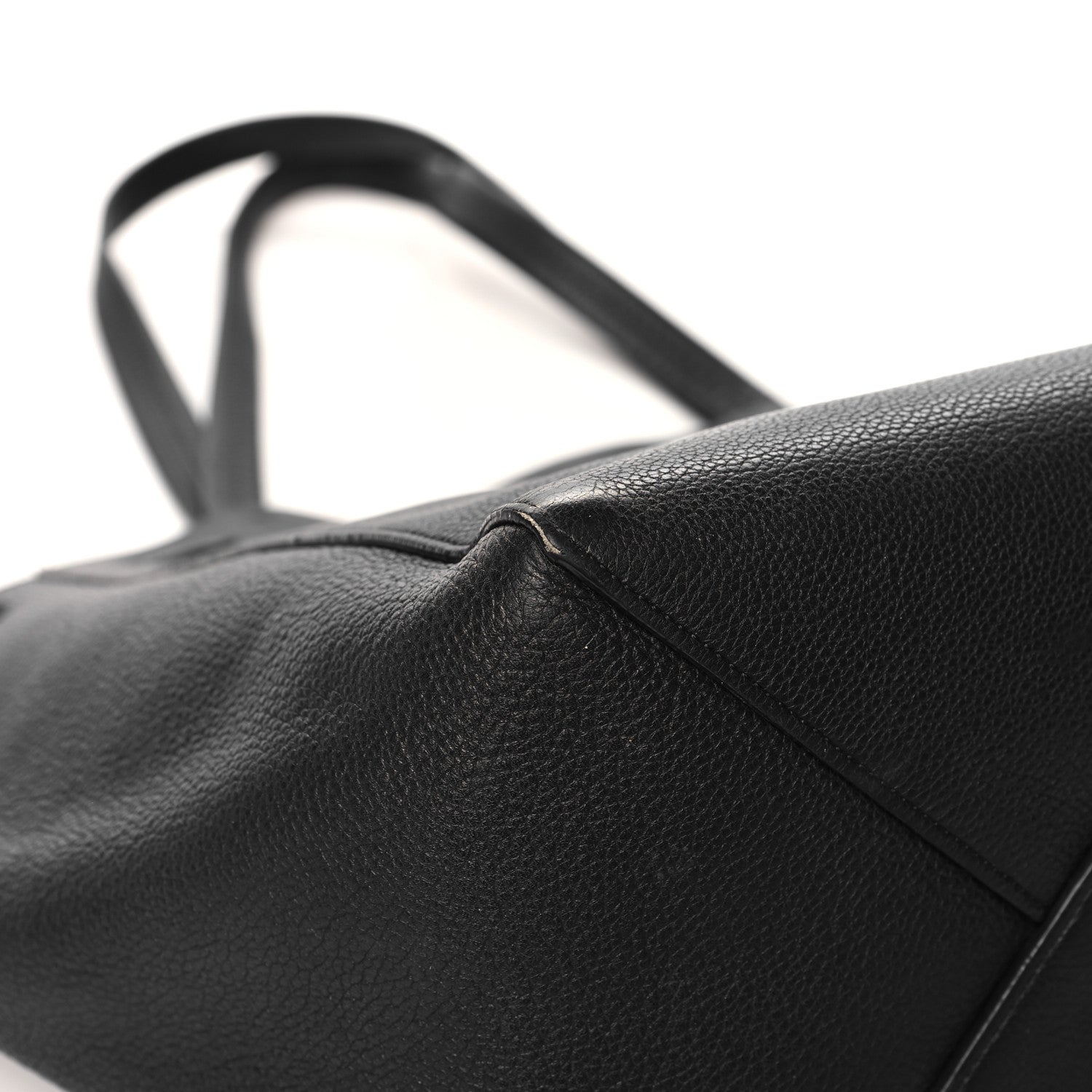 Celine Soft Grained Calfskin Small Belt Cabas Phantom Black 11 of 12