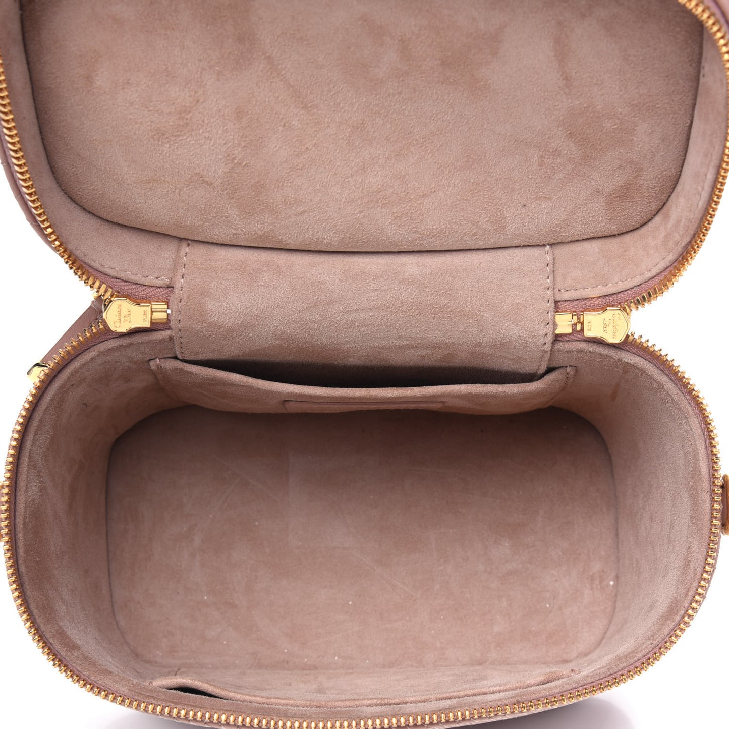 Lambskin Cannage Small Diortravel Vanity Case Rose Des Vents