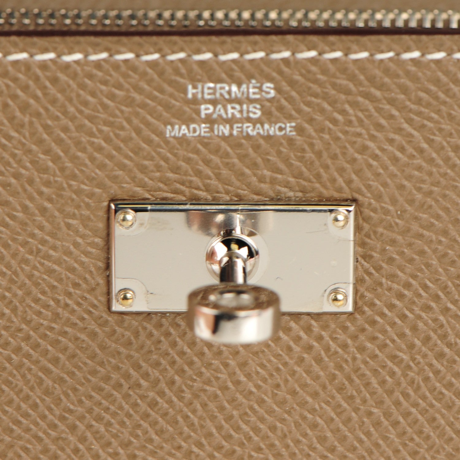 Hermes Epsom Kelly Longue Wallet Etoupe 6 of 11