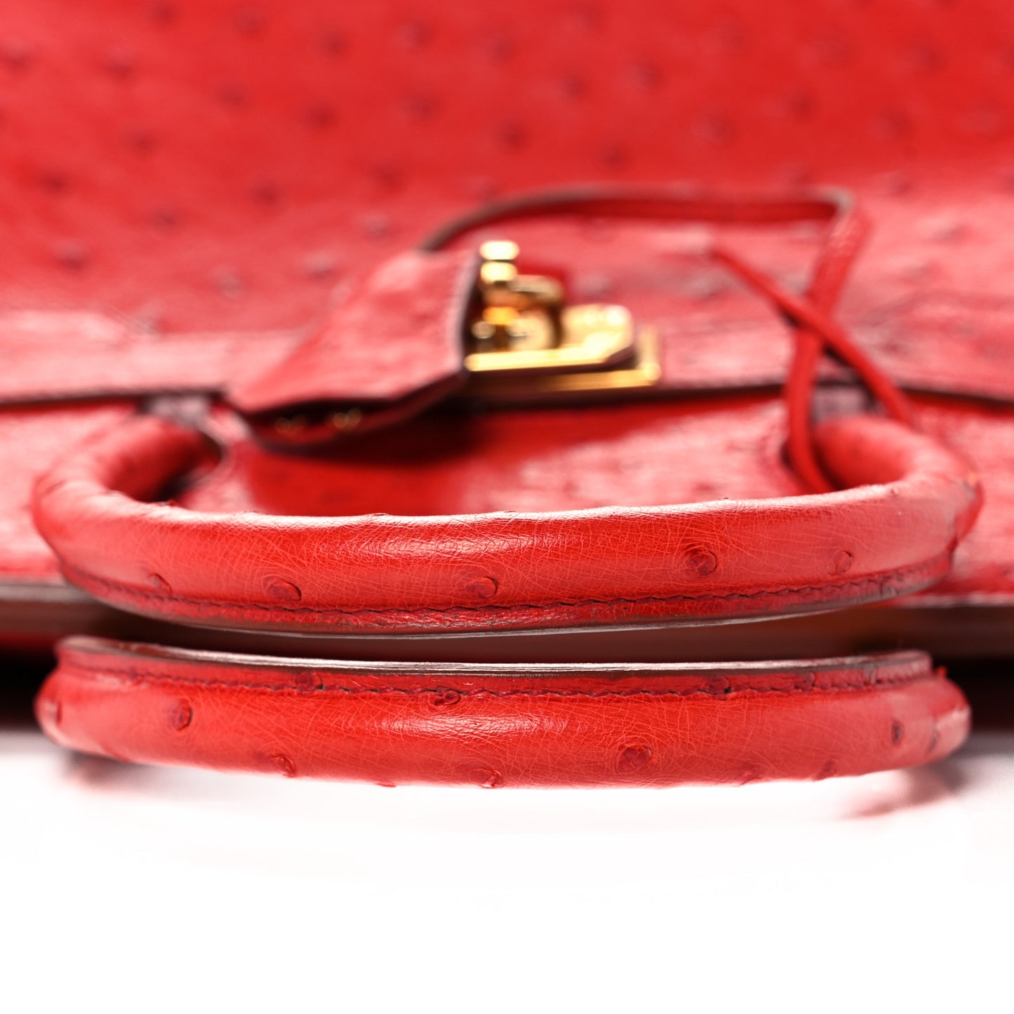 Ostrich Birkin 30 Rouge Vif