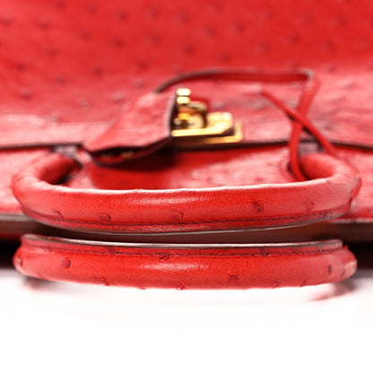 Hermes Ostrich Birkin 30 Rouge Vif 14 of 33
