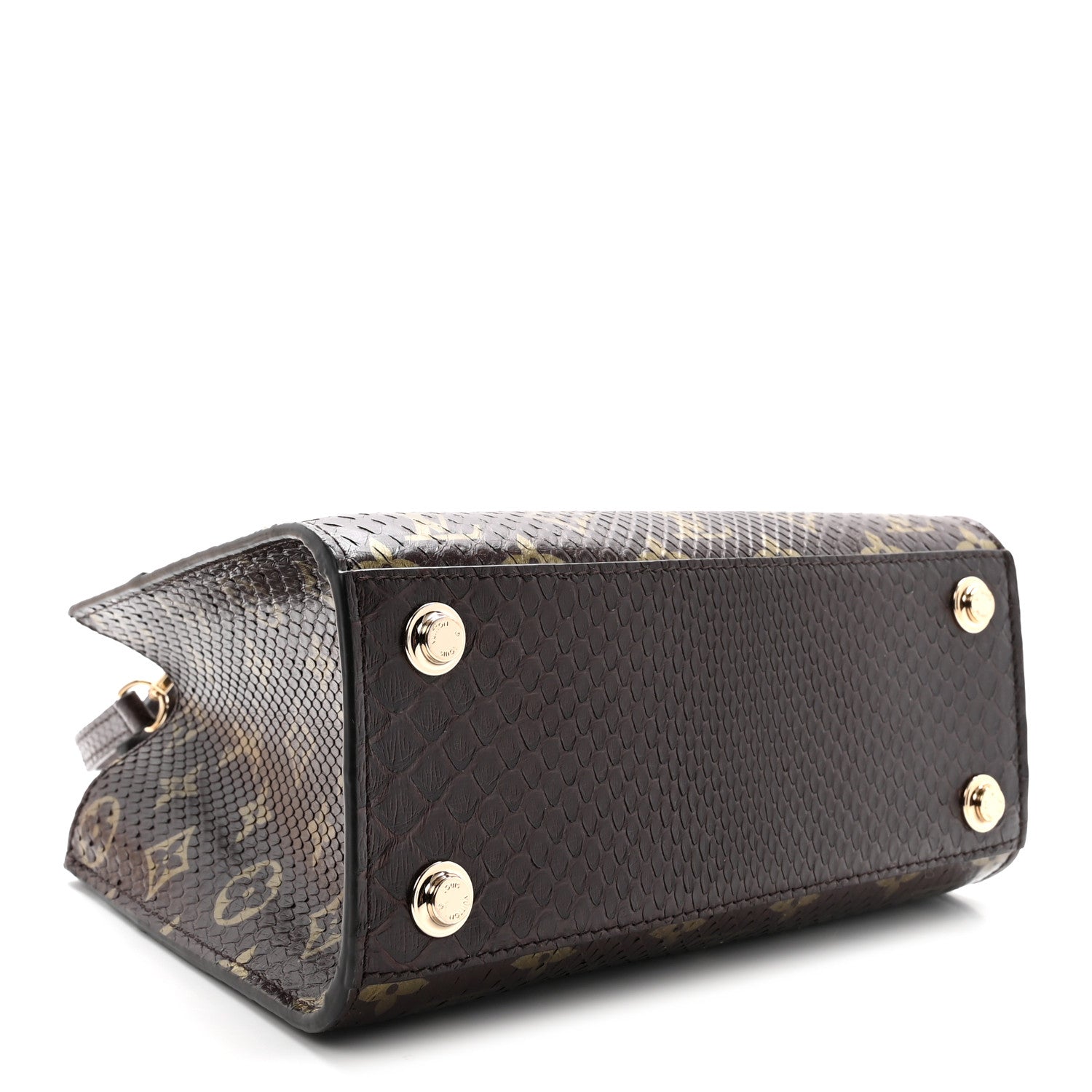 Louis Vuitton Snakeskin Monogram City Steamer Mini Brown 4 of 9