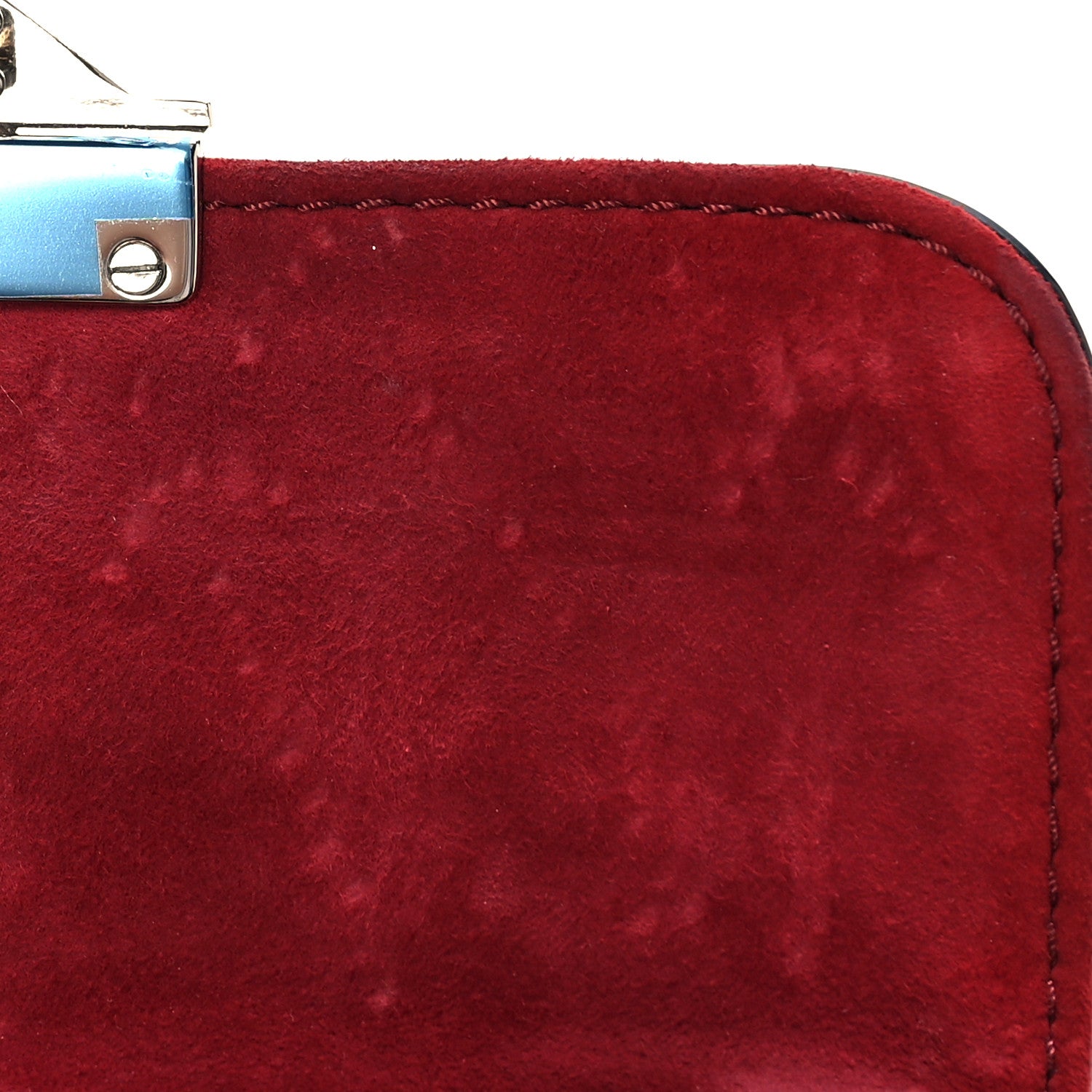 Valentino Garavani Vitello Crystal Loveblade Embellished Mini Glam Lock Rockstud Flap Rubino 9 of 10