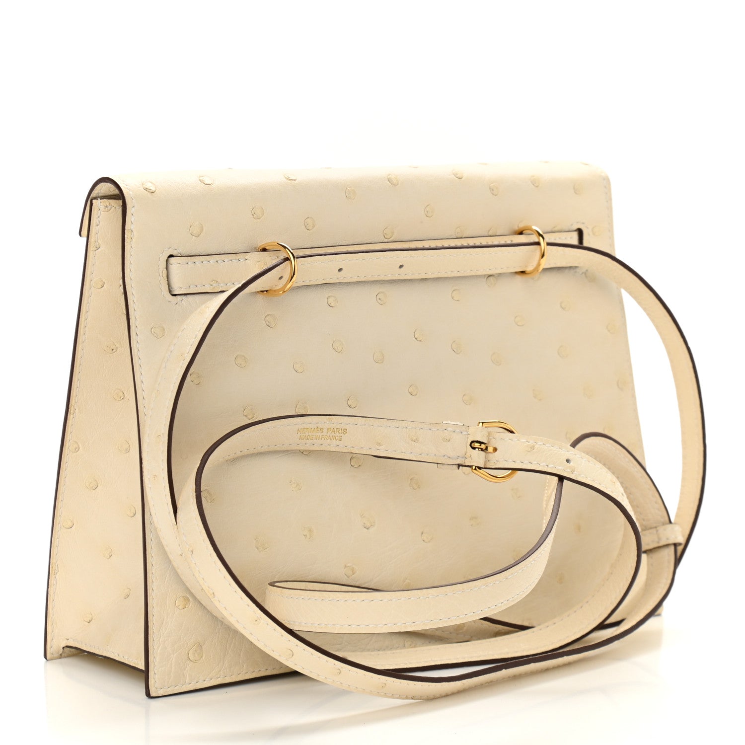 Hermes Ostrich Kelly Danse II Belt Bag Nata 3 of 10