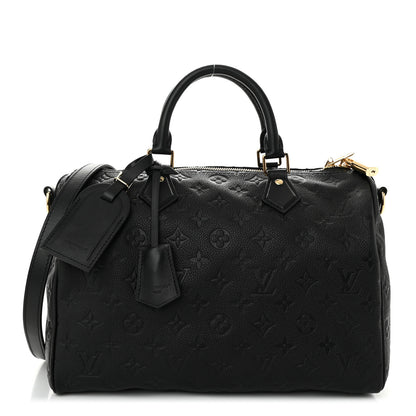 Louis Vuitton Empreinte Monogram Speedy Soft 30 Black 1 of 10