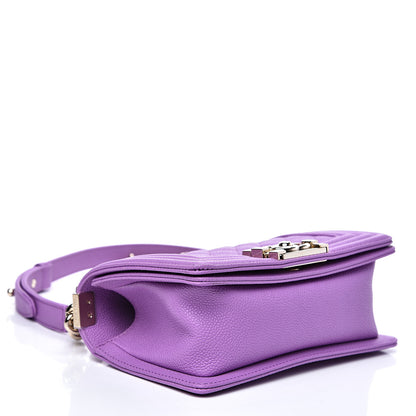 Chanel Caviar Quilted Small Boy Flap Violet 2 of 8