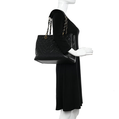 Chanel Caviar Quilted Grand Shopping Tote GST Black 2 of 10
