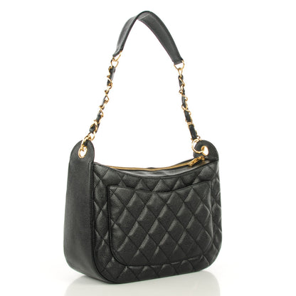Chanel Caviar Quilted Hobo Black 3 of 7