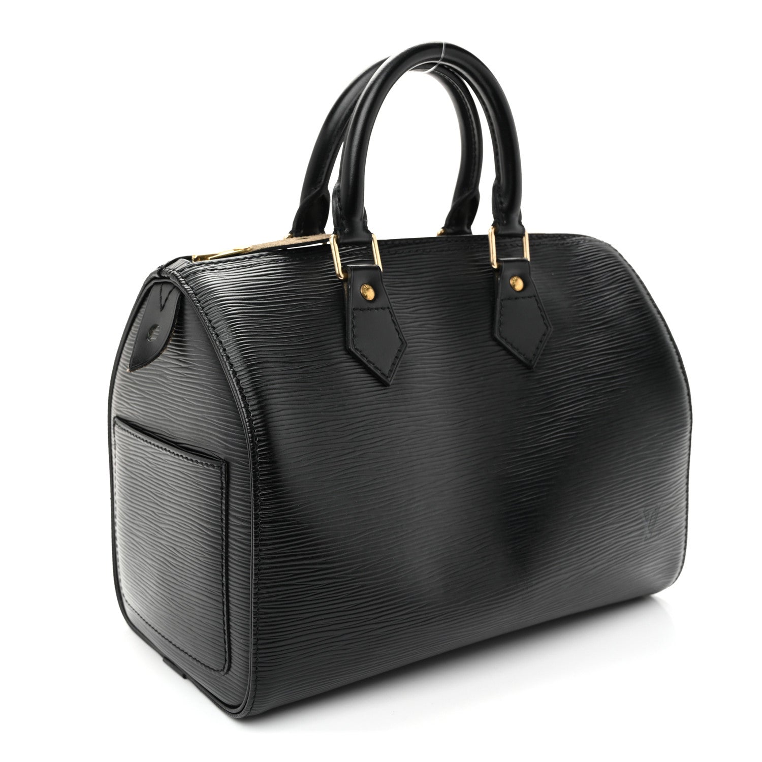 Louis Vuitton Epi Speedy 25 Black 3 of 10