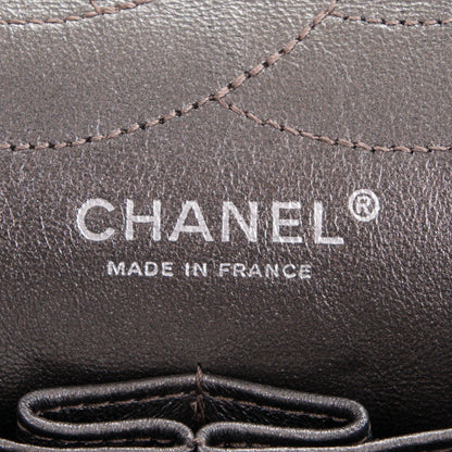 Chanel Metallic Aged Calfskin Quilted 2.55 Reissue 226 Flap Dark Silver 6 of 7