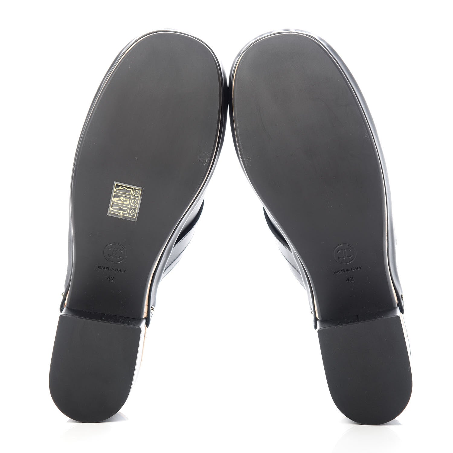 Chanel Calfskin CC Turn Lock Clogs 42 Black 6 of 9