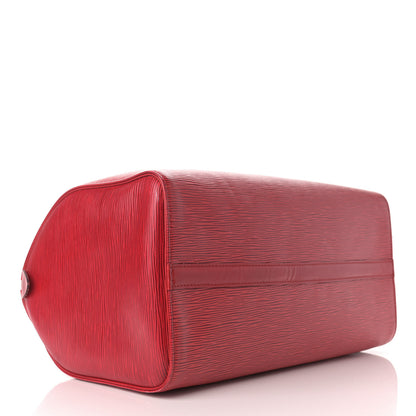 Louis Vuitton Epi Speedy 35 Castillan Red 3 of 12