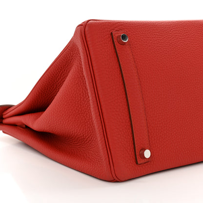 Hermes Togo Birkin 35 Rouge Casaque 9 of 10