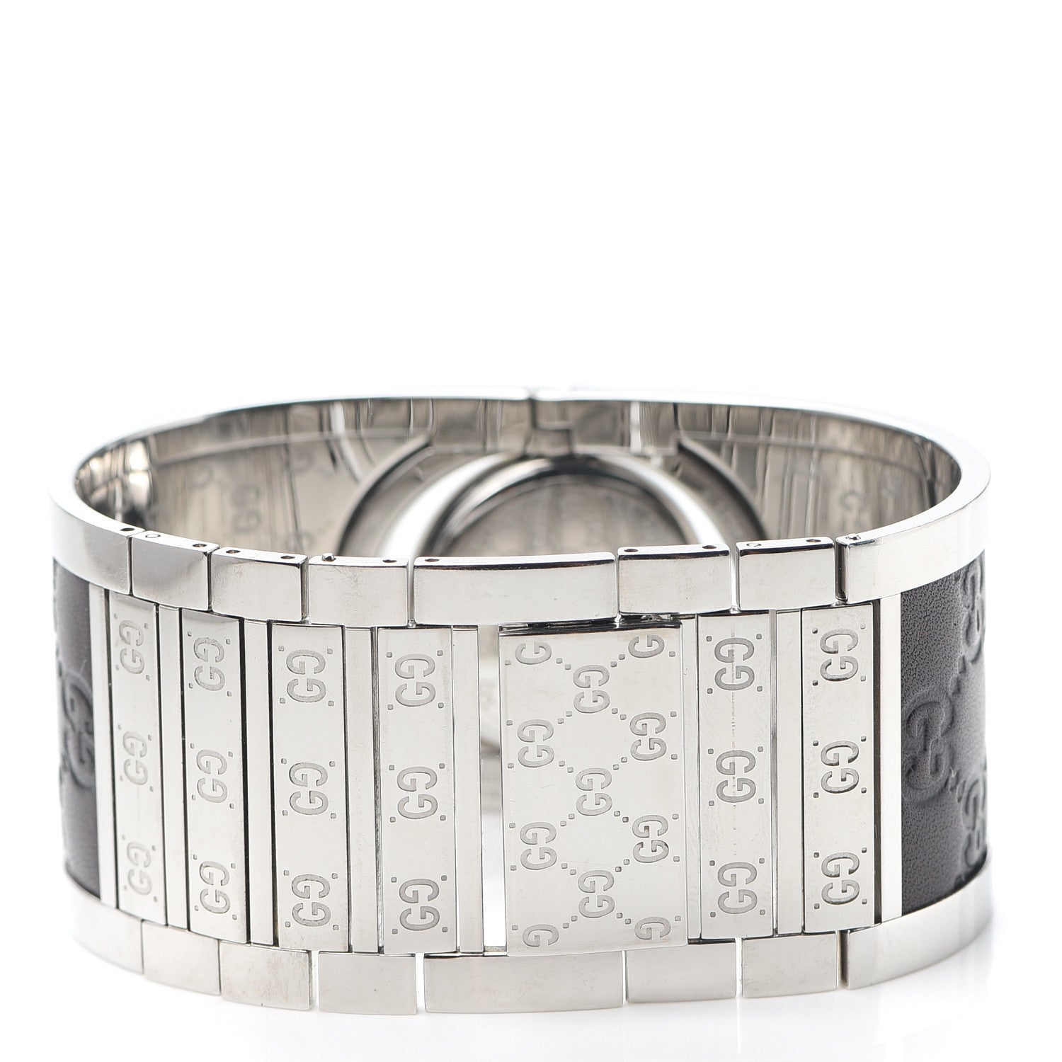 Gucci Stainless Steel Calfskin 33mm Twirl Quartz Watch Brown 3 of 6