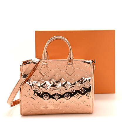 Louis Vuitton Monogram Miroir Speedy Bandouliere 25 Copper 10 of 10