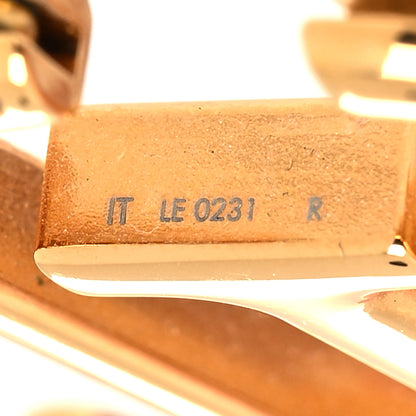 Louis Vuitton Metal Louise Hoop Earrings Gold 4 of 4