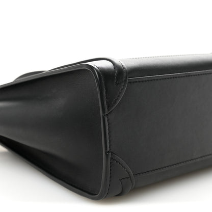 Celine Smooth Calfskin Nano Luggage Black 10 of 11