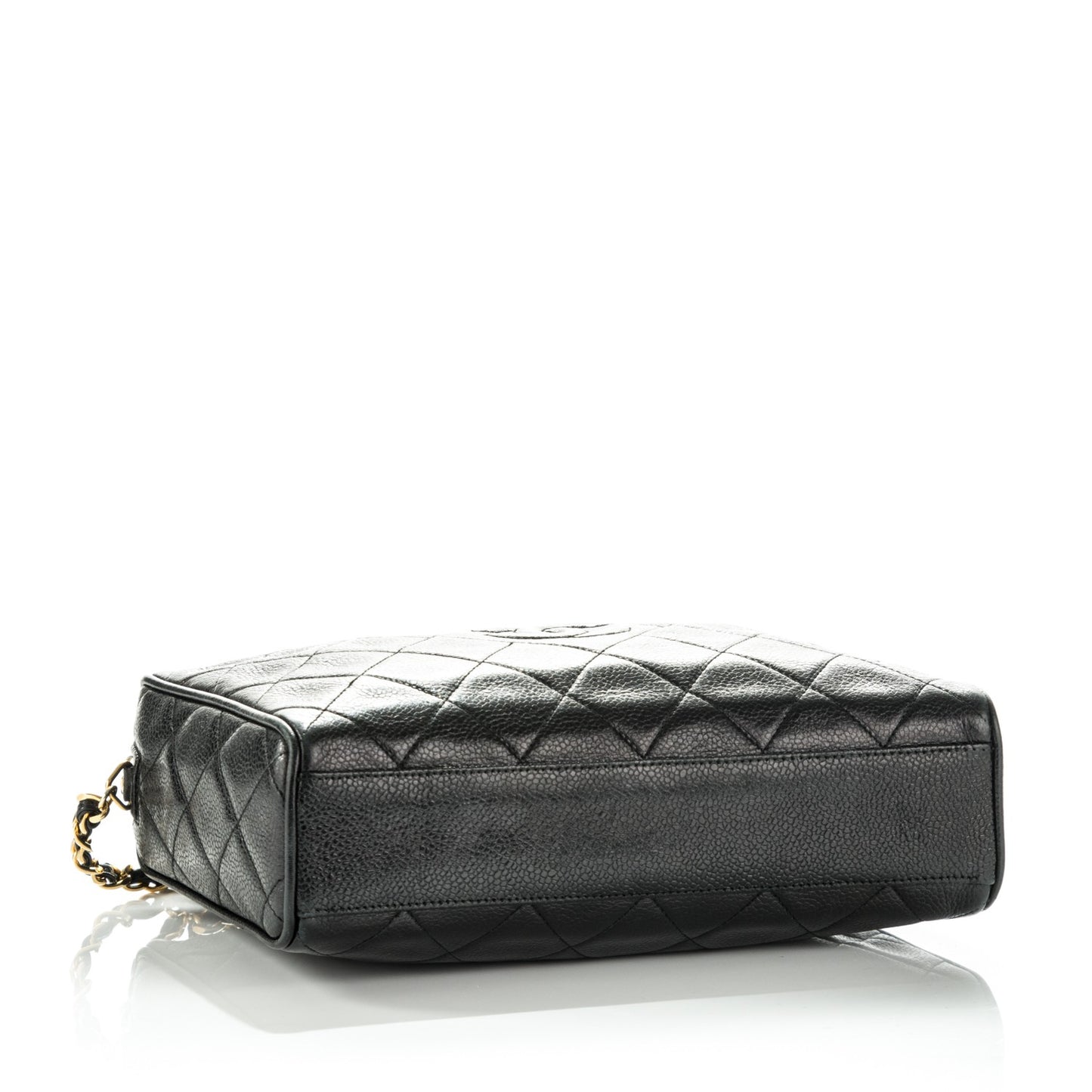 Caviar Quilted Camera Case Black