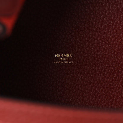 Hermes Taurillon Clemence Picotin Lock 18 PM  Rouge H 6 of 11