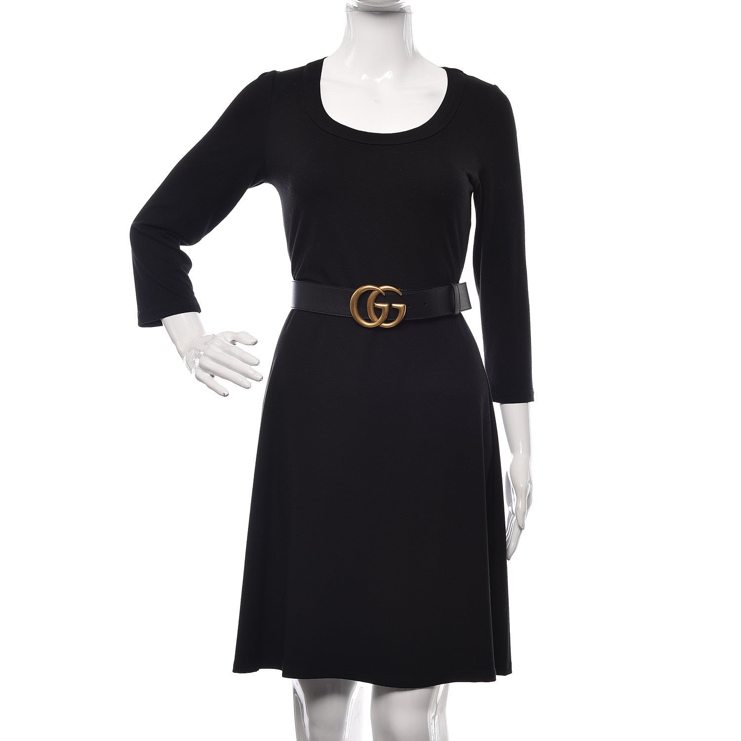 Gucci Calfskin Double G 40mm Belt 85 34 Black 2 of 6