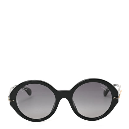 Chanel Calfskin Chain Sunglasses 5511-A Black 2 of 7