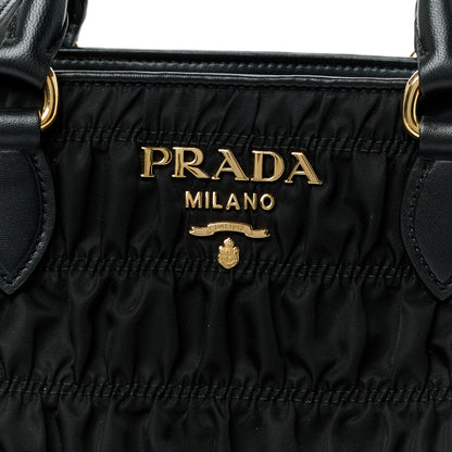 Prada Tessuto Nylon Gaufre Small Tote Black 9 of 11