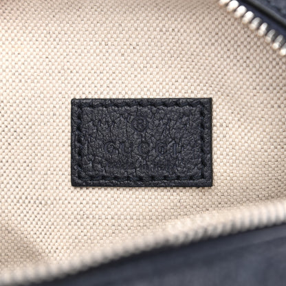 Gucci GG Supreme Monogram Textured Calfskin Web Mini Ophidia Messenger Beige Blue 6 of 10