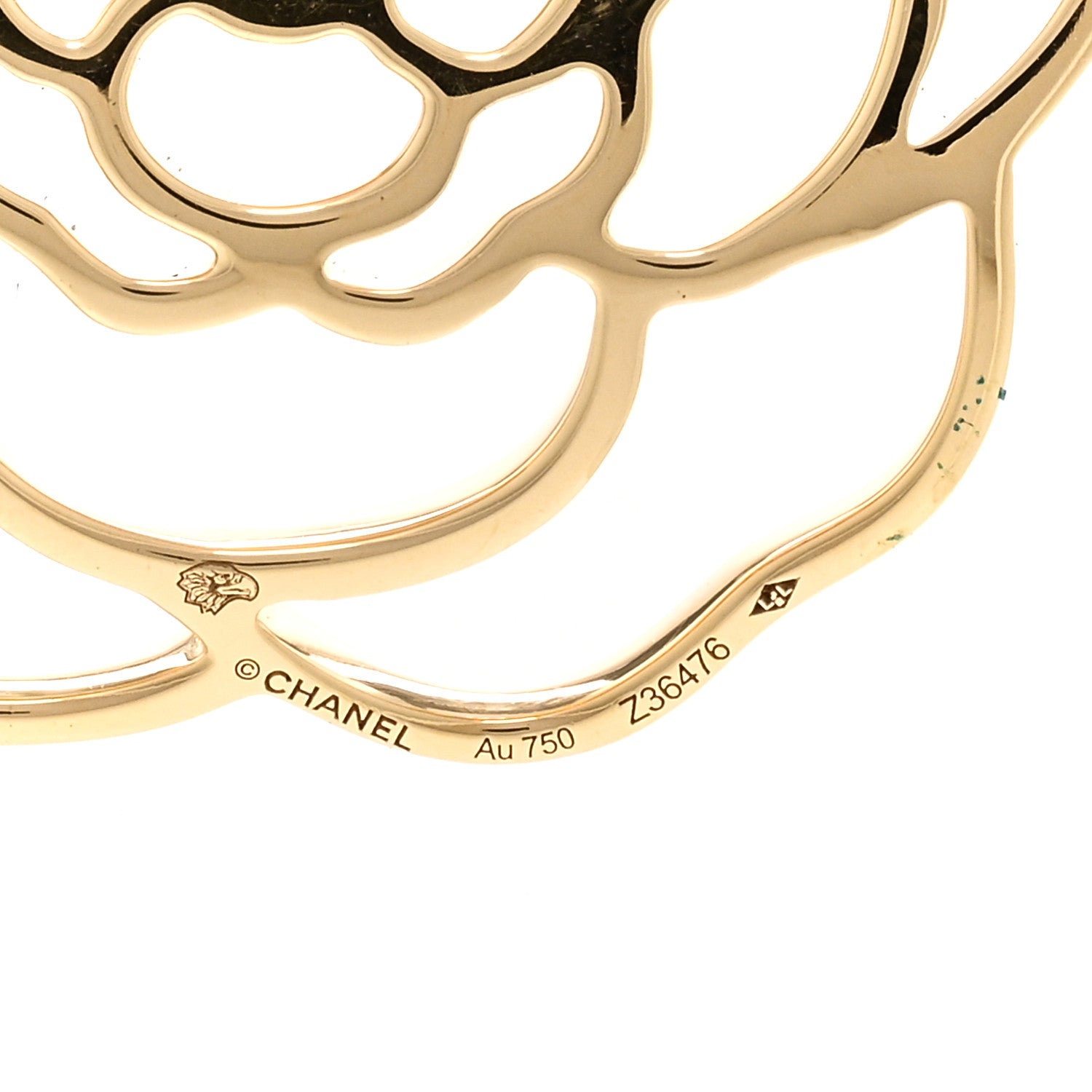 Chanel 18K Yellow Gold Diamond Pétales de Camélia Necklace 4 of 5