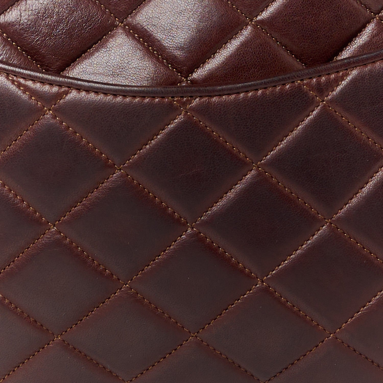 Chanel Lambskin Quilted Camera Case Burgundy 8 of 12